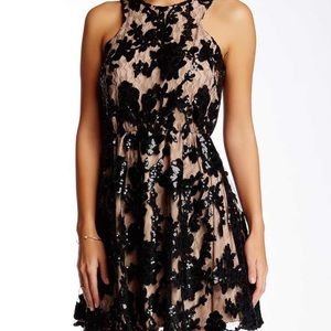 Black sequence dress